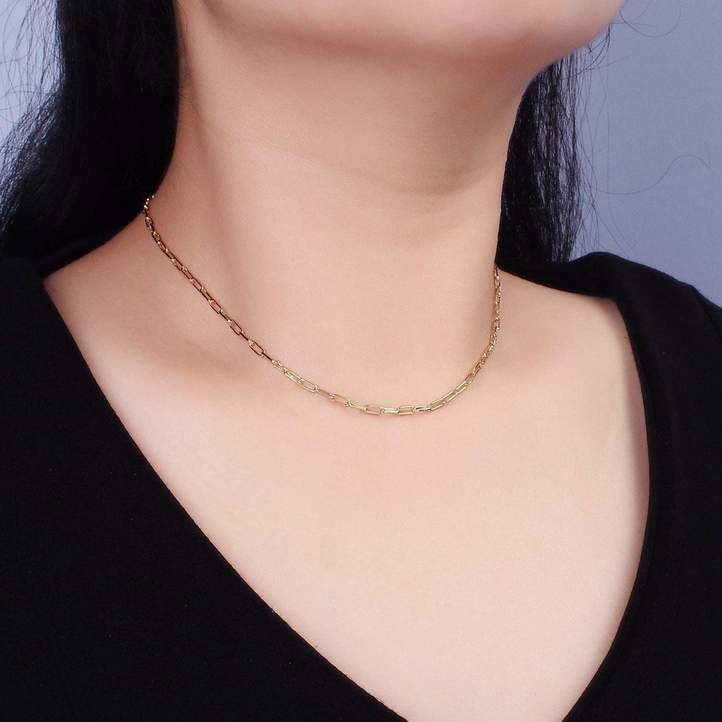 Paperclip Layering Chain Necklace