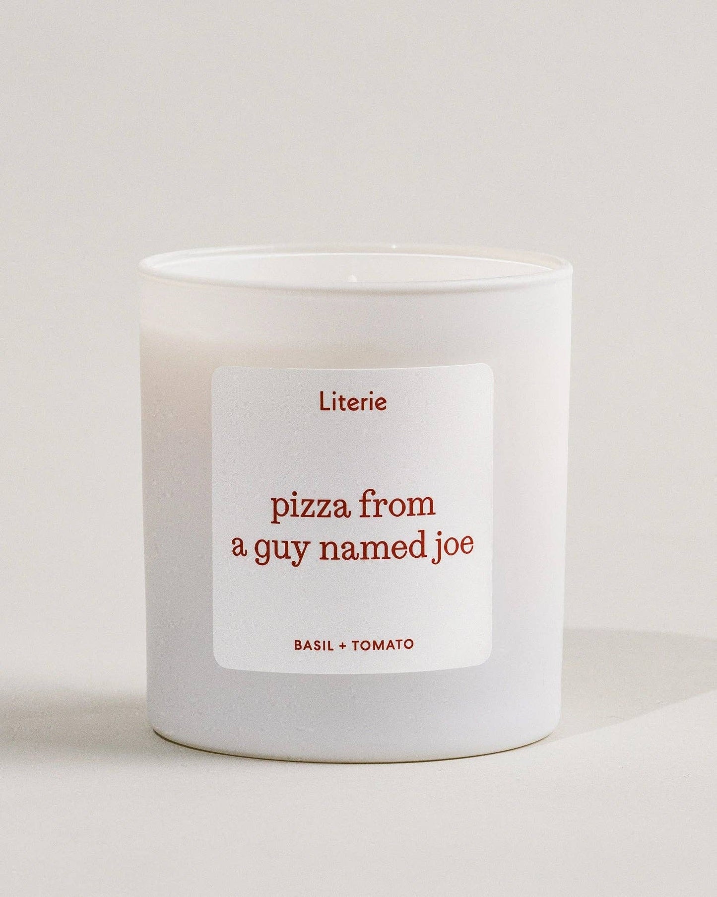 Pizza From A Guy Named Joe Candle