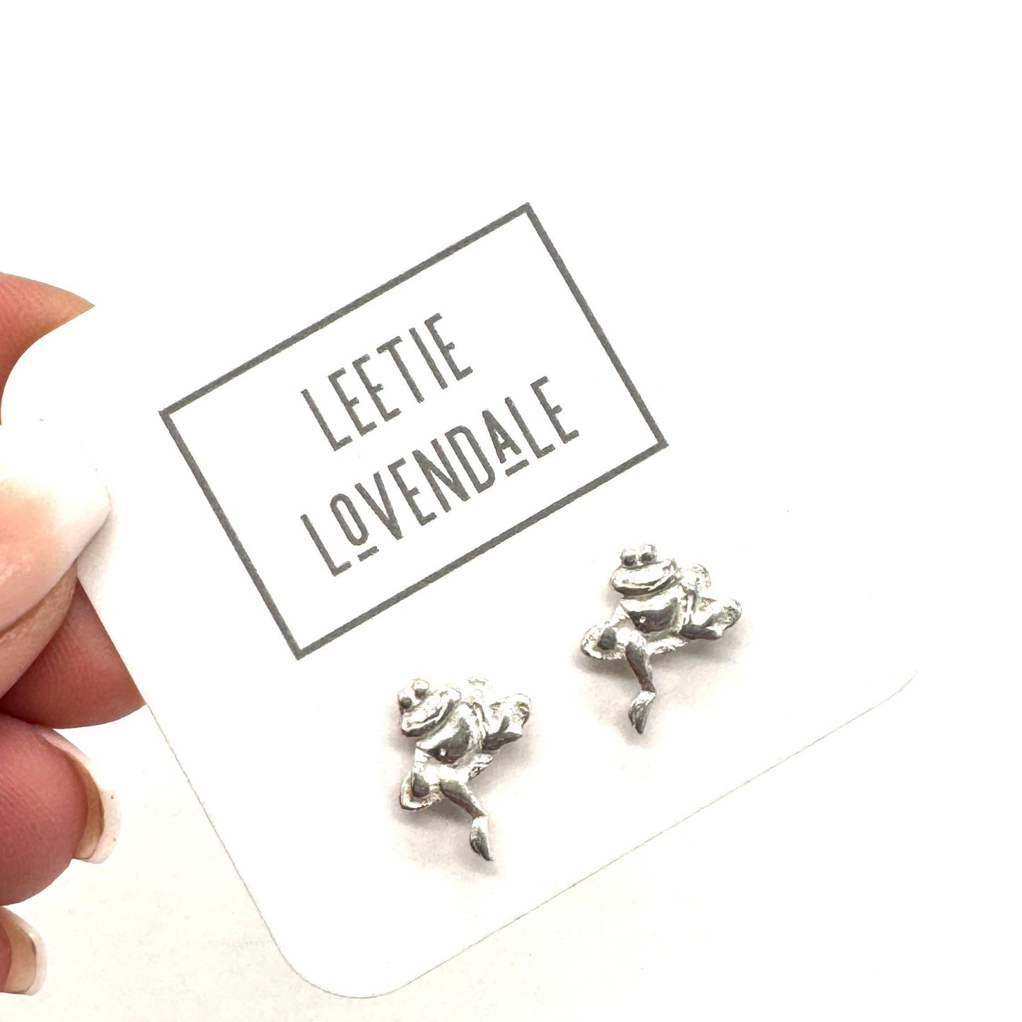 Vintage Frog Stud Earrings