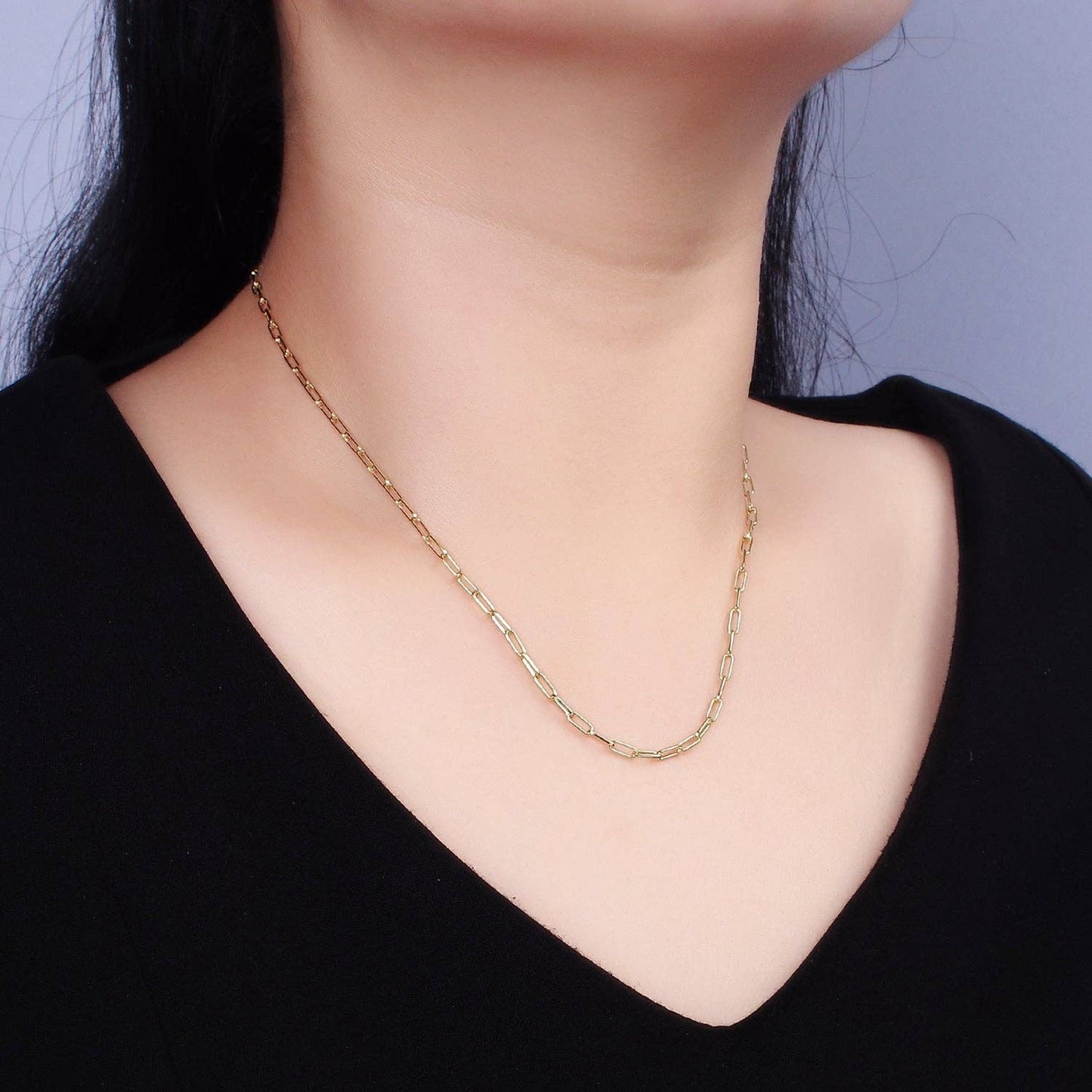 Paperclip Layering Chain Necklace