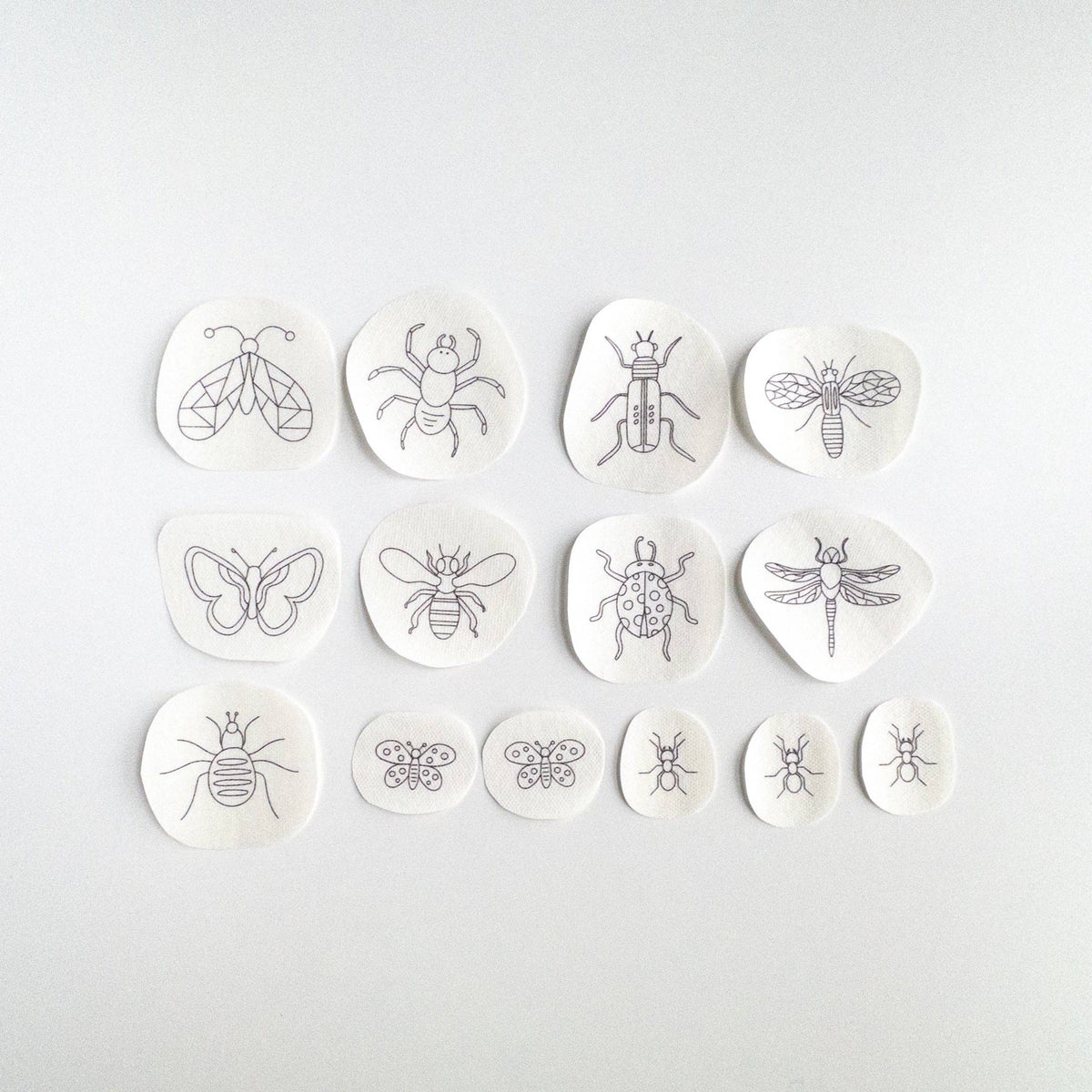 Bug and Insect Stick and Stitch Embroidery Patterns