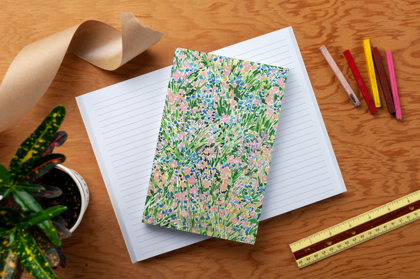 Spring Wildflowers Soft Touch Notebook