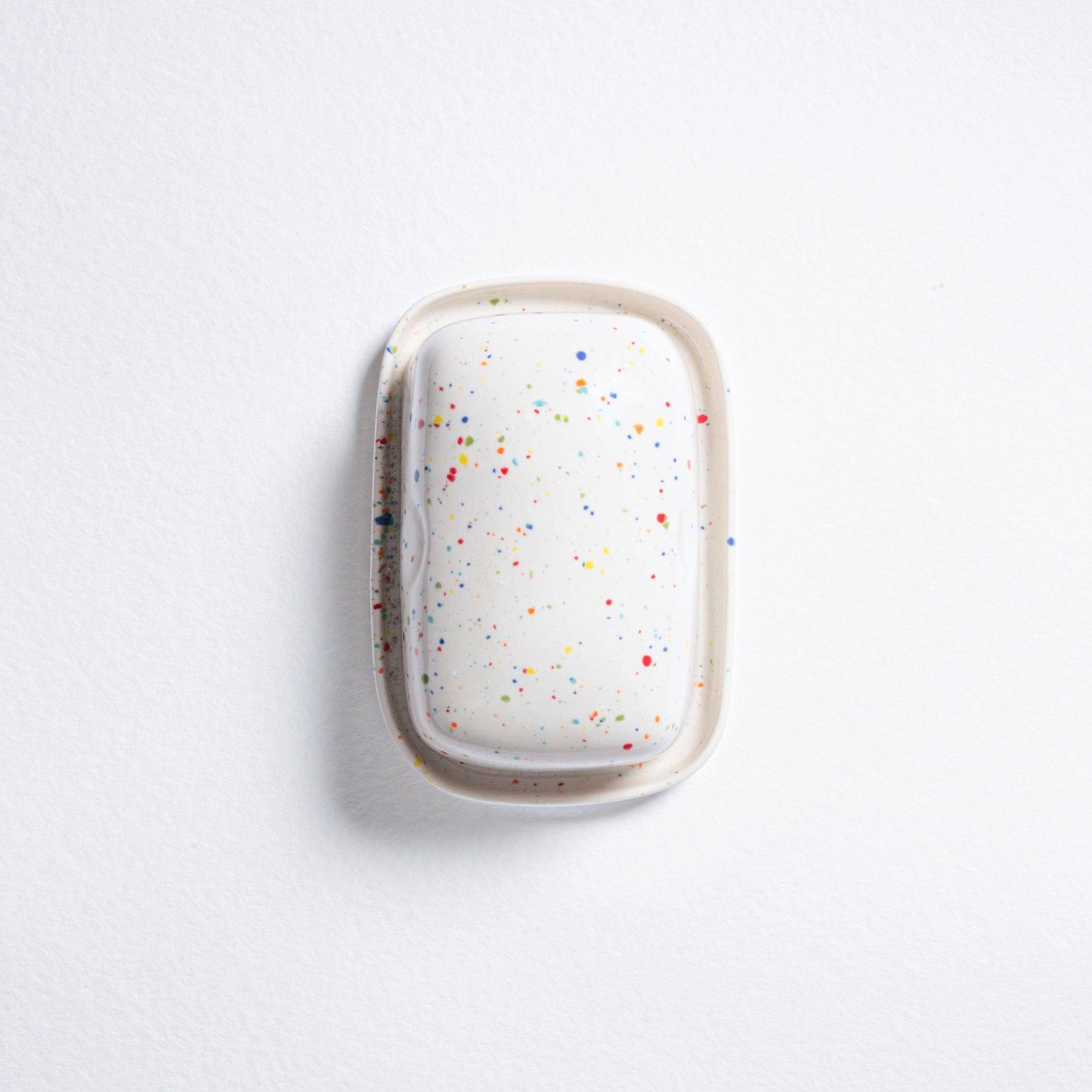 White Ceramic Butter Dish