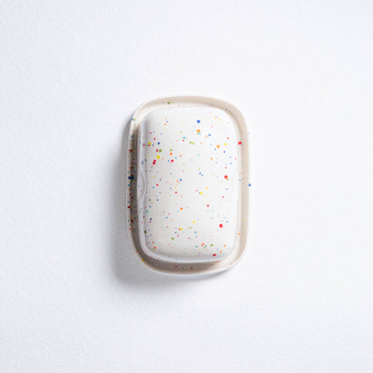 White Ceramic Butter Dish