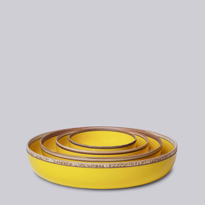 Porcelain Nesting Bowls : Yellow