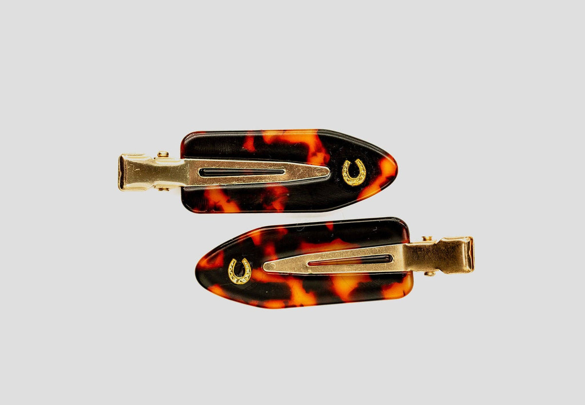 Good Luck, Babe Tortoise Hair Setting Clips