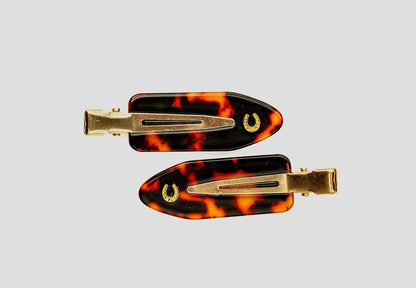 Good Luck, Babe Tortoise Hair Setting Clips