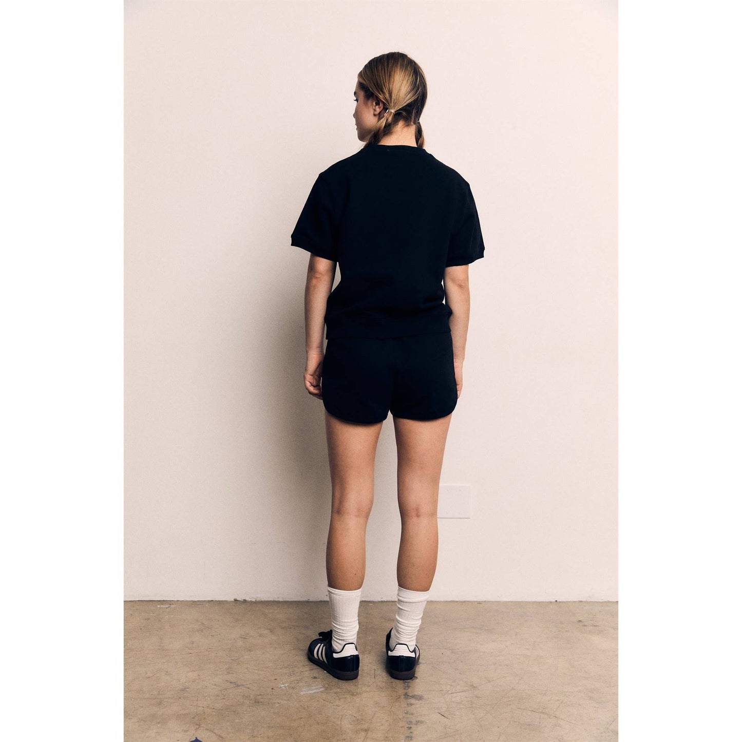 Organic Cotton Terry Short Sleeve Crewneck Sweatshirt