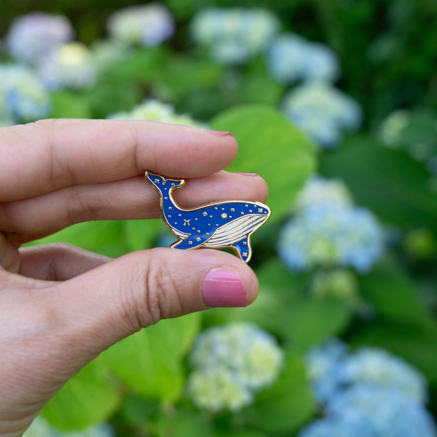Blue Whale Hard Enamel Lapel Pin
