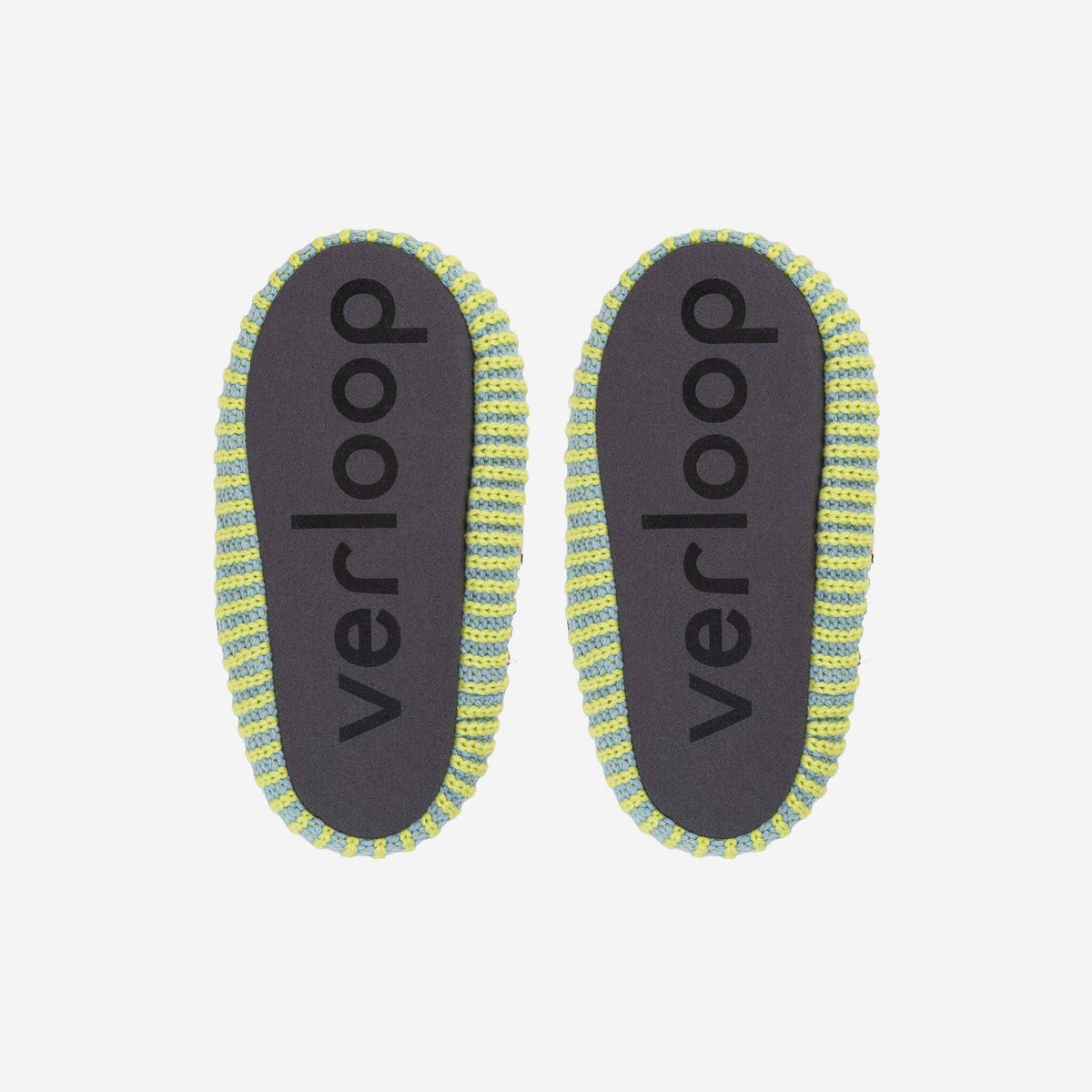 Mosaic Knit Slide Slippers Fleece Lined