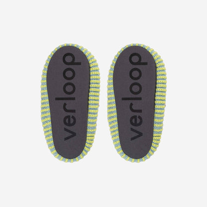 Mosaic Knit Slide Slippers Fleece Lined