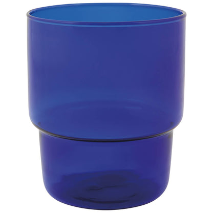 Cobalt Borosilicate Stacking Glass, 13 oz