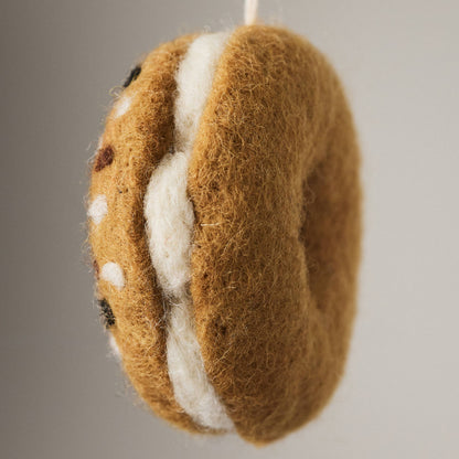 Felted Wool Everything Bagel Ornament