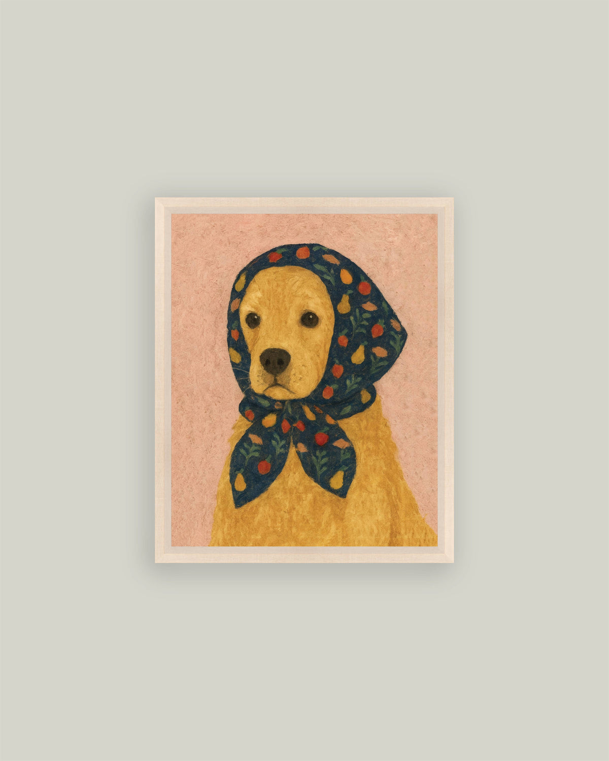 Golden Abstract Art Print, Framed Wall Decor