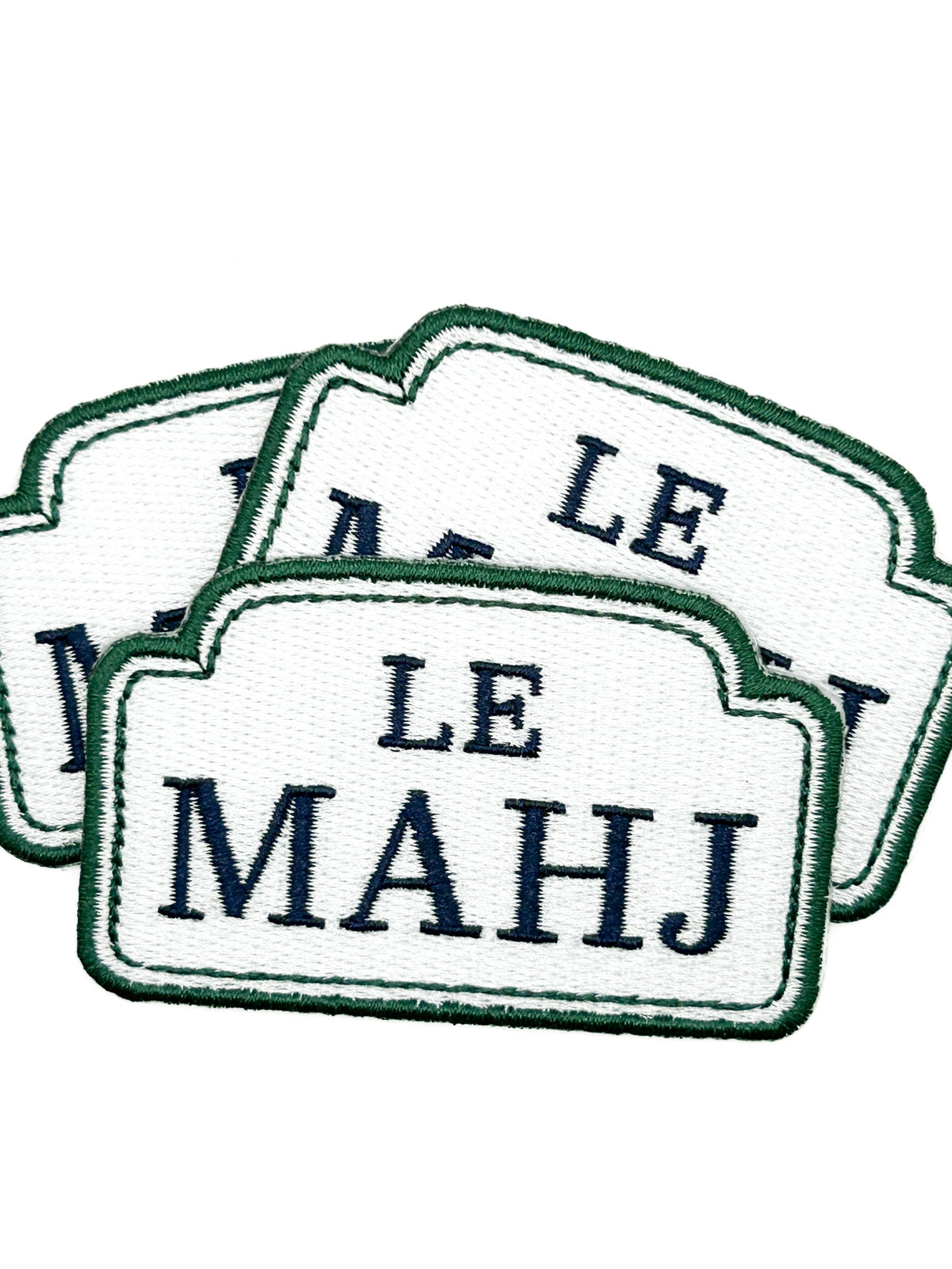 Le Mahj Mahjong Embroidered Iron On Patch