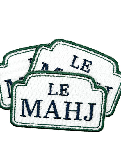 Le Mahj Mahjong Embroidered Iron On Patch