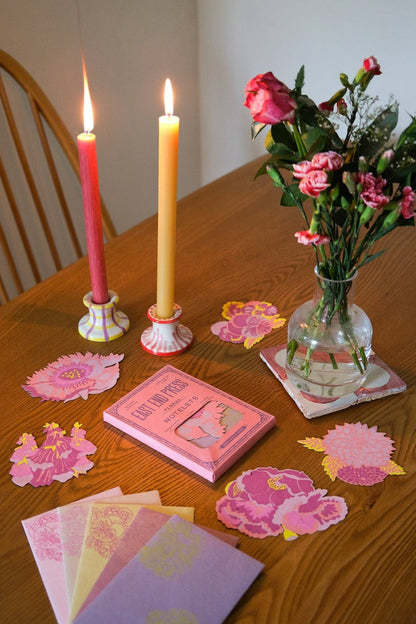 Floral Screen Printed Notecard Set