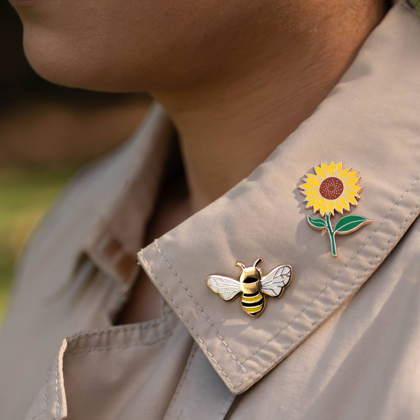 Queen Honey Bee Hard Enamel Lapel Pin
