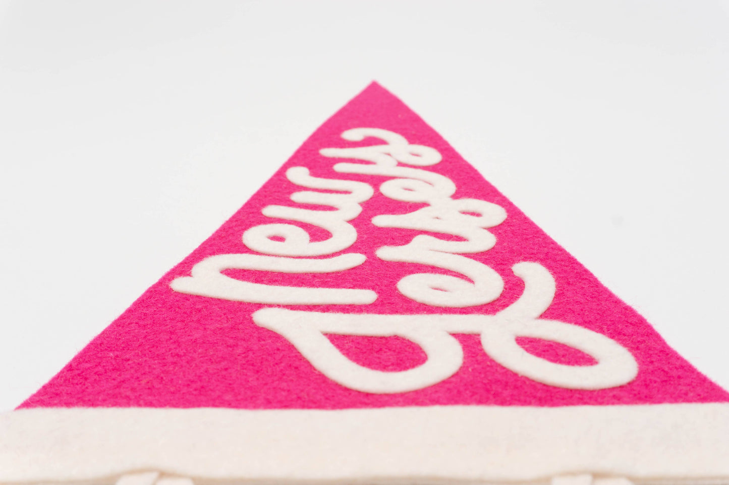 New Jersey Hand Lettered Wool Felt Pennant