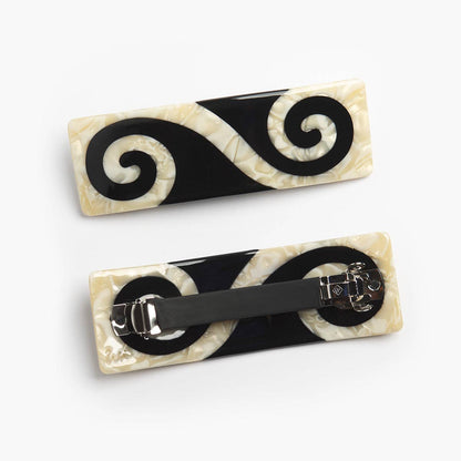 Twin Spiral French Barrette