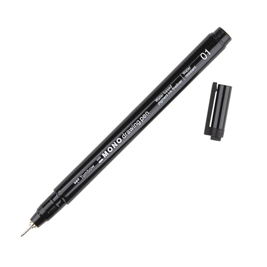 Tombow MONO Black Drawing Pen Six Tip Sizes