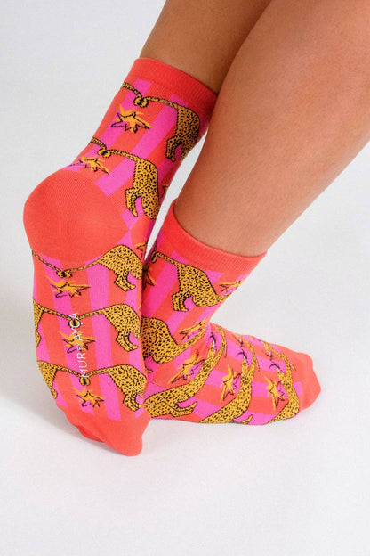 Cheetahs Knit Ankle Sock by MŪR