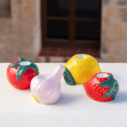 Lemon Ceramic Candle Holder