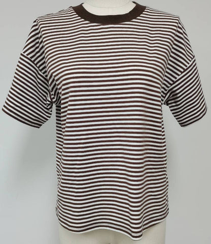 Relaxed Fit Contrast Collar Tee