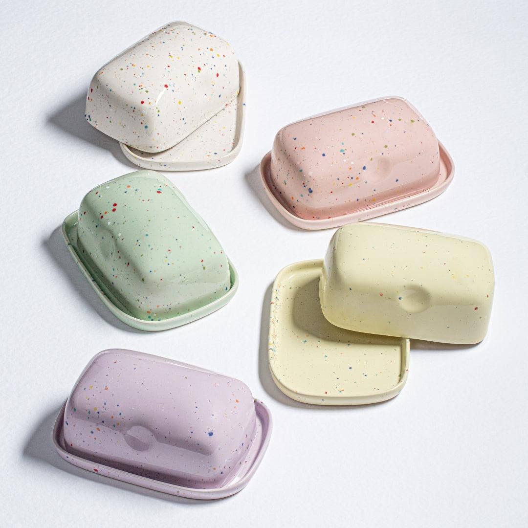 White Ceramic Butter Dish