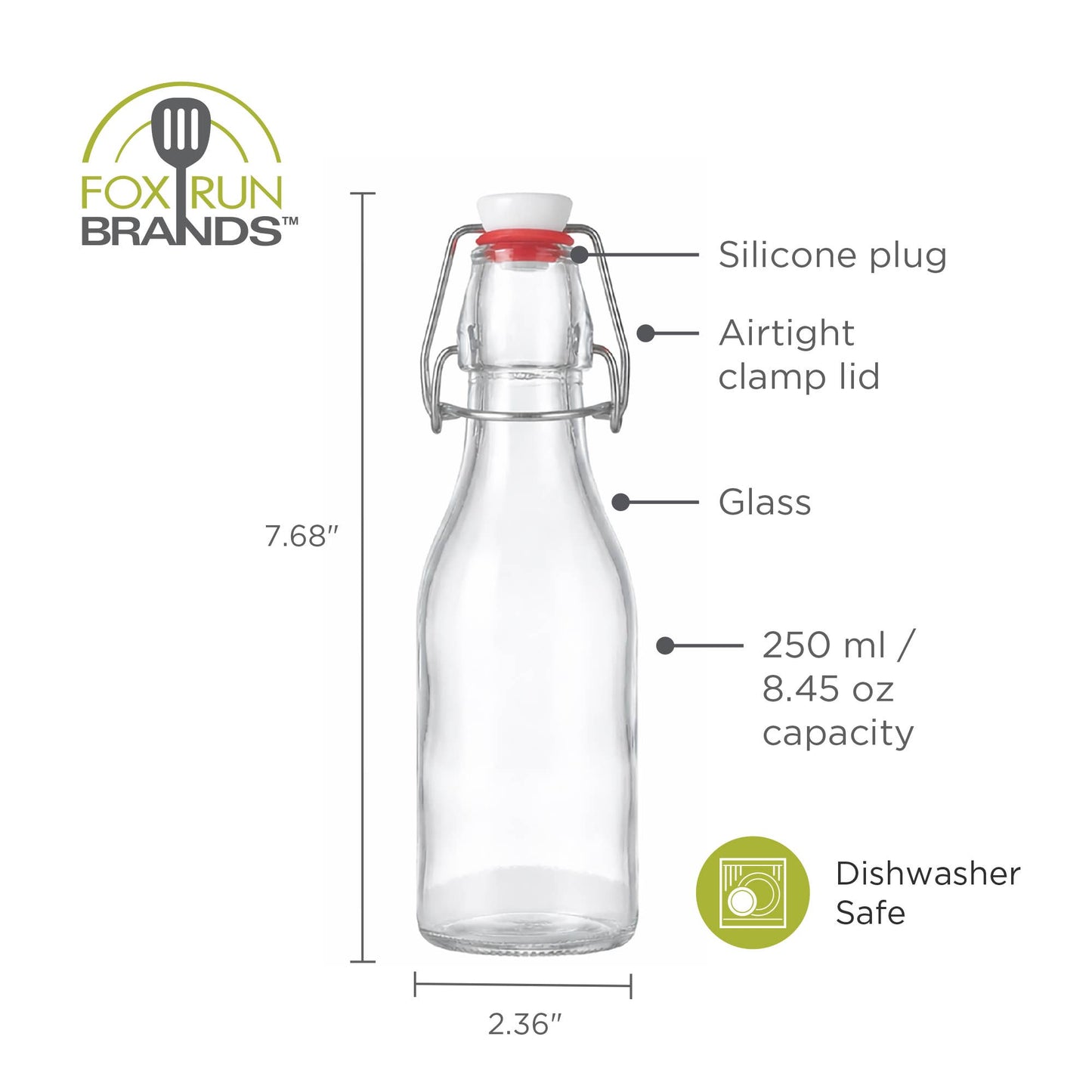Small Swing Top Glass Bottle
