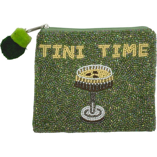 Tini Time Beaded Coin Pouch