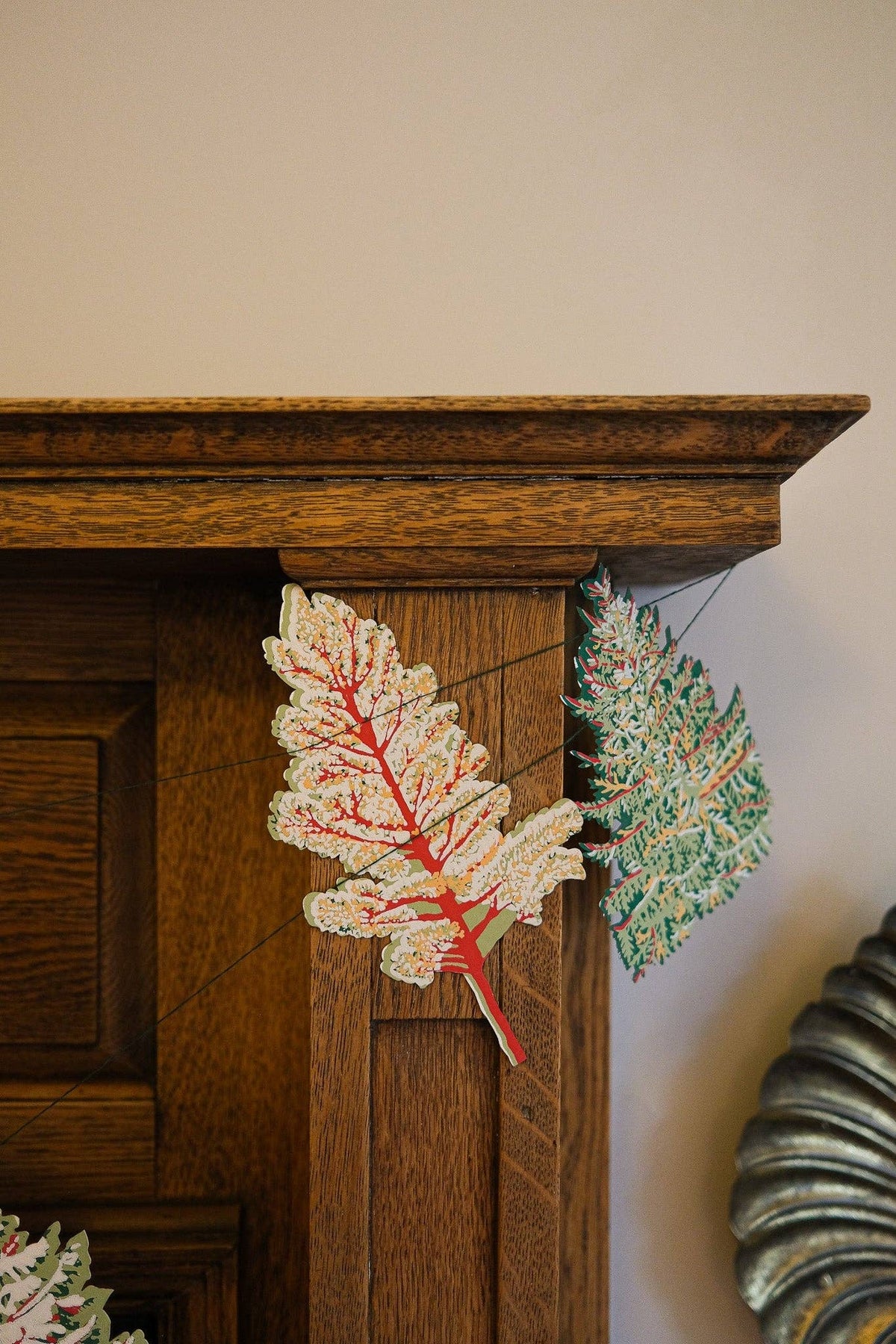 Forest Fir Tree Paper Christmas Garland, 3 Meters
