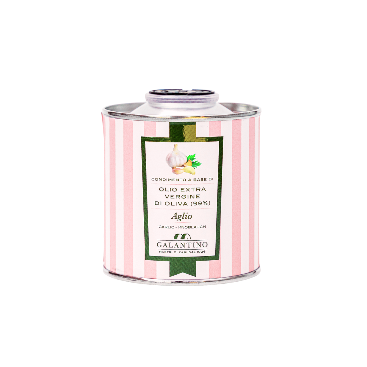 Garlic Extra Virgin Olive Oil Tin, 100 ml