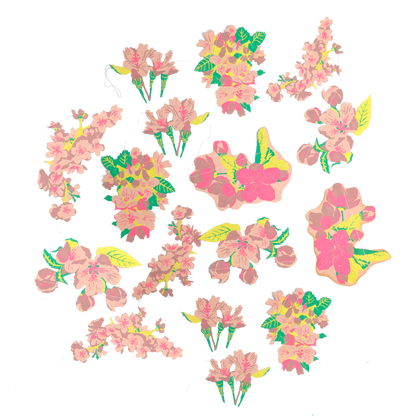 BLOSSOM SEWN GARLAND