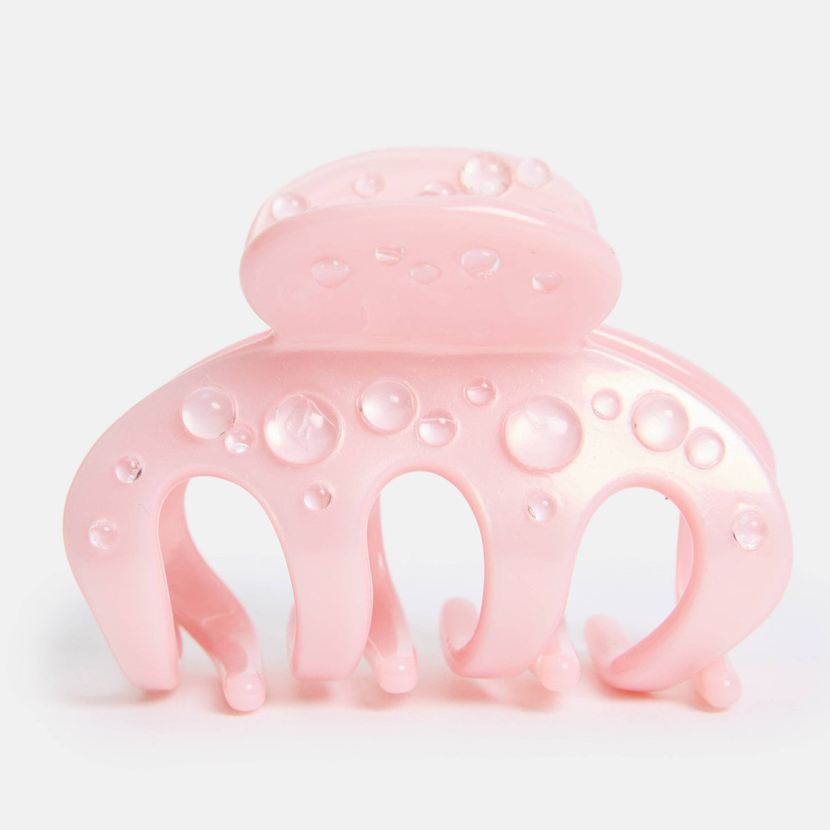 Small Pink Octopus Acetate Hair Claw Clip