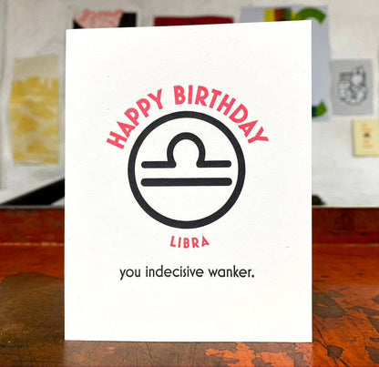 Libra Birthday Greeting Card