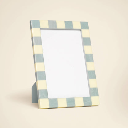Striped Resin Desk Photo Frame, 4x6