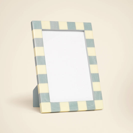 Striped Resin Desk Photo Frame, 4x6