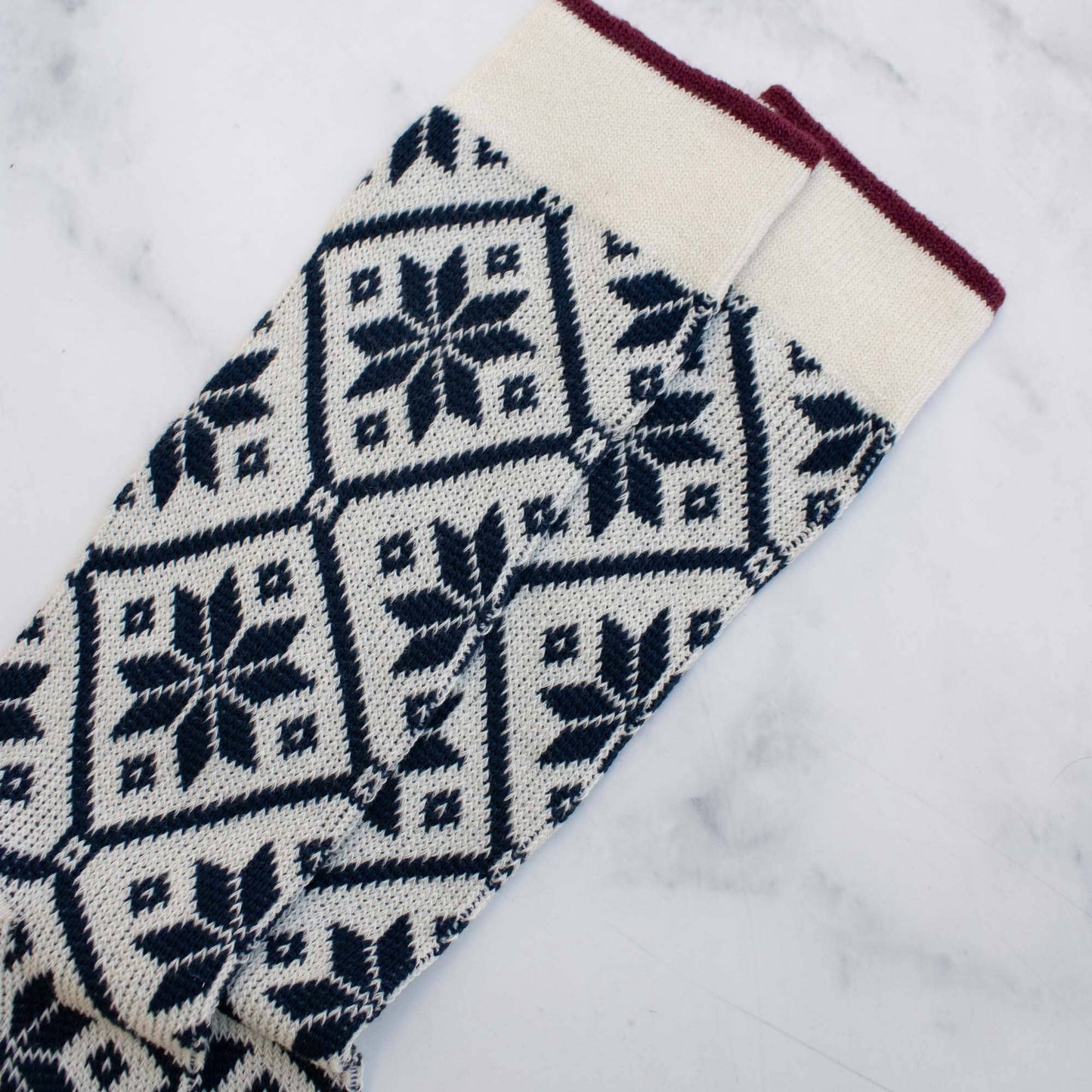 Men's Jacquard Winter Snowflakes Socks