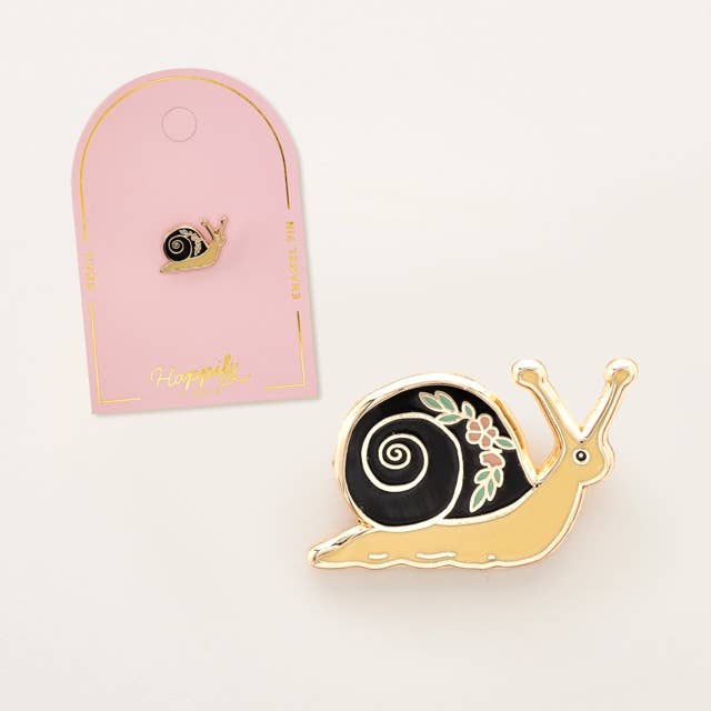 Garden Snail Hard Enamel Lapel Pin