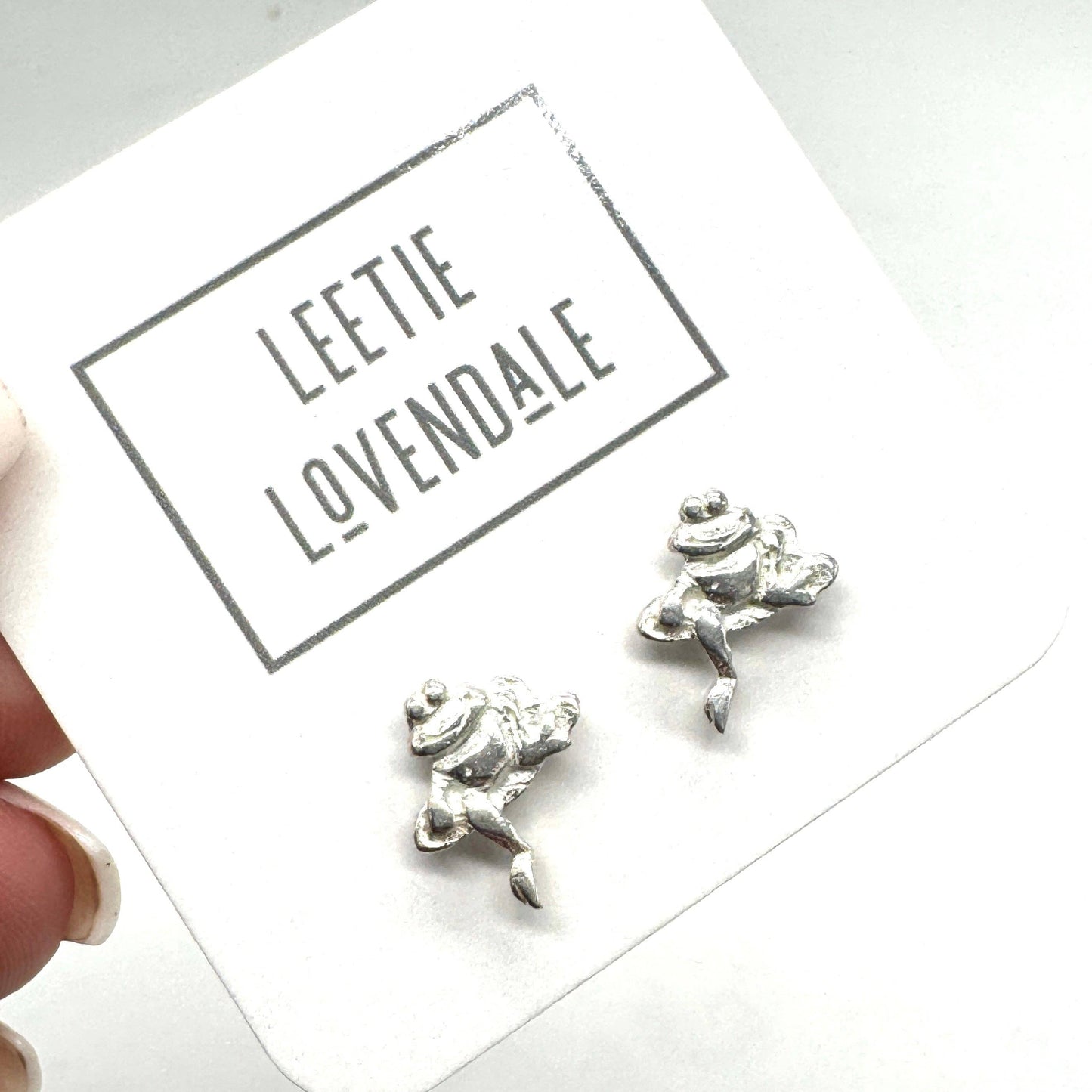 Vintage Frog Stud Earrings
