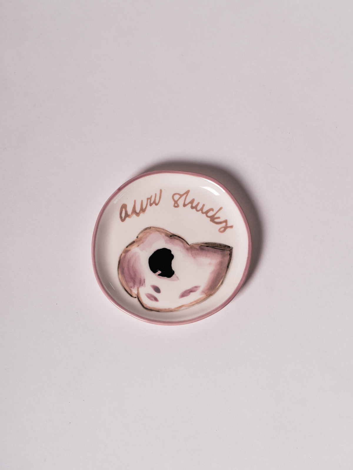 Hand-Painted Stoneware Quote Coaster
