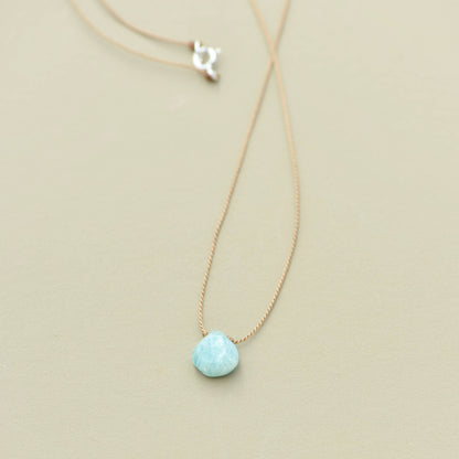 Delicate Teardrop Pendant Necklace