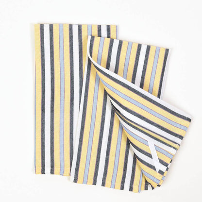 Hand Woven Guatemalan Kitchen Striped Towel Sets