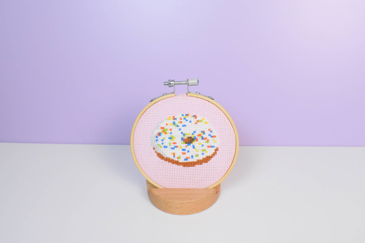 Donut Cross Stitch Kit for Beginners