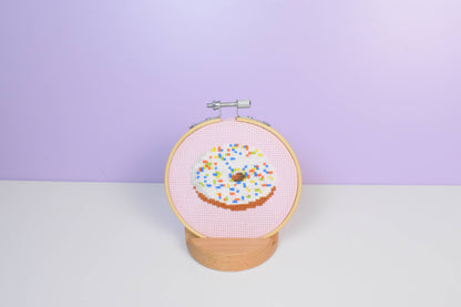 Donut Cross Stitch Kit for Beginners