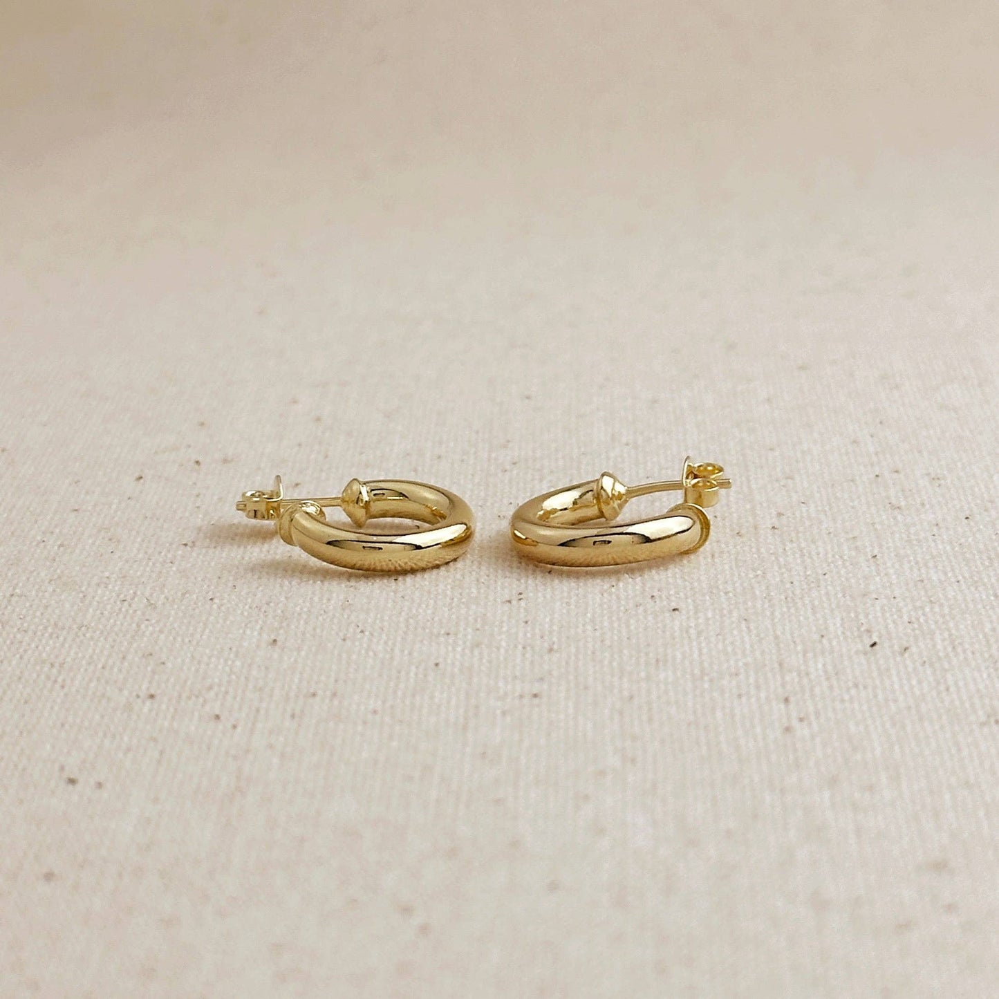 Mini Hoop Earrings (18k Gold Filled)