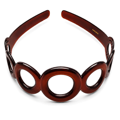 French Circle Tortoise Shell Acetate Headband