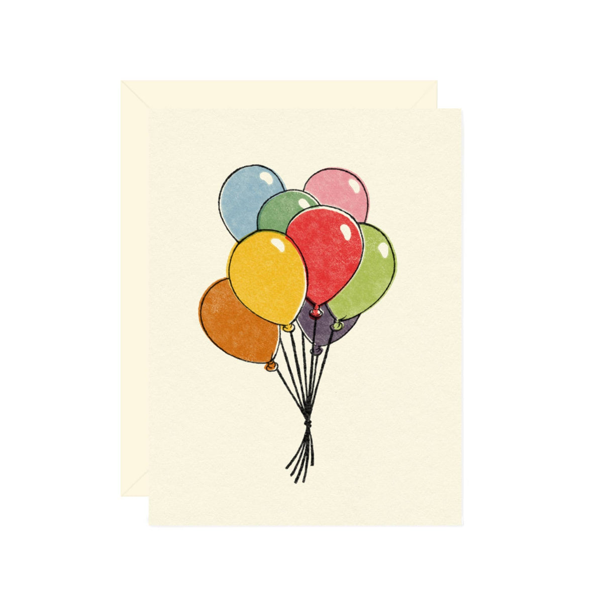 Birthday Balloons Greeting Card