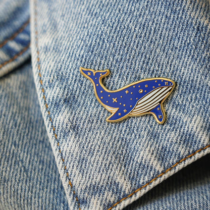 Blue Whale Hard Enamel Lapel Pin